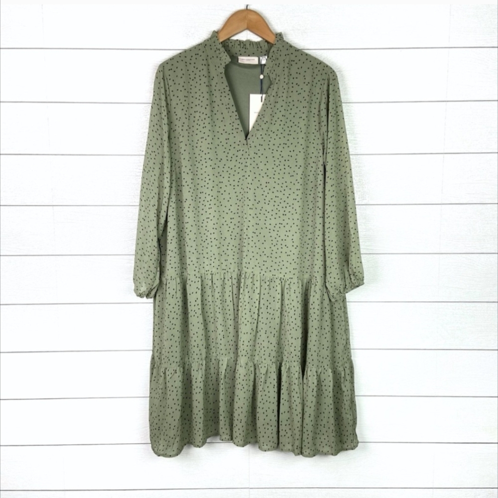 Green Spotted Dress